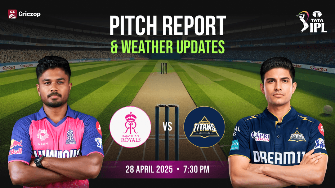 RR vs GT Pitch Report