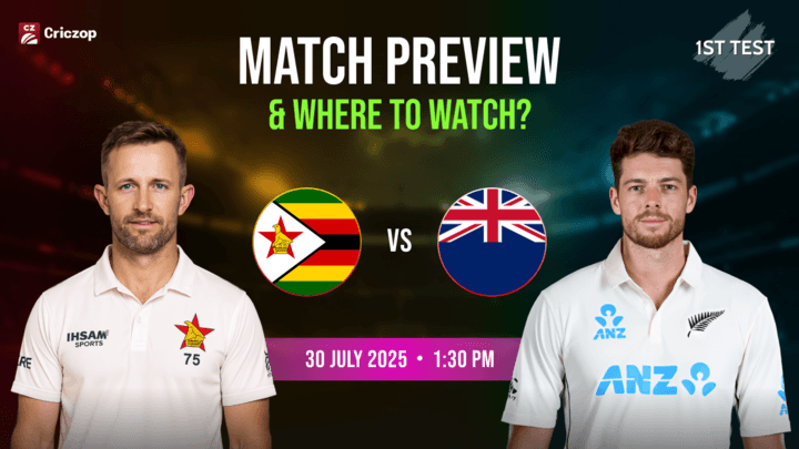 Zimbabwe vs New Zealand Match Preview & Where to Watch Live